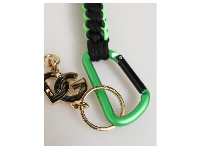 Dolce & Gabbana Multicolor Polyester Tape String DG Logo Keychain Keyring - view 3