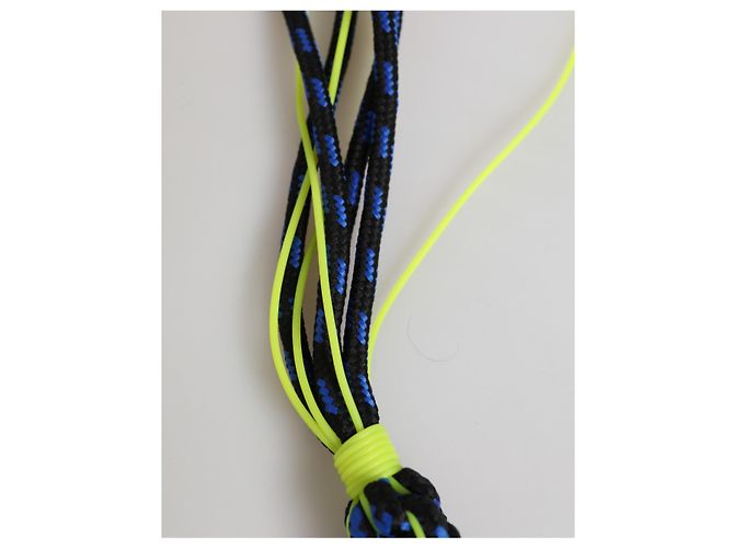 Dolce & Gabbana Multicolor Polyester Tape String DG Logo Keychain Keyring - view 3