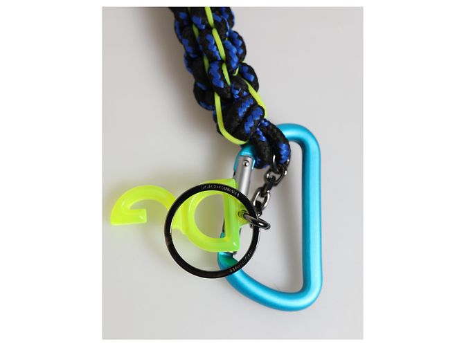 Dolce & Gabbana Multicolor Polyester Tape String DG Logo Keychain Keyring - view 4