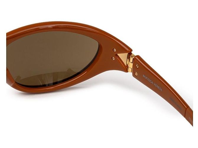 Bottega Veneta Gafas de sol de acetato marrón - vista 4
