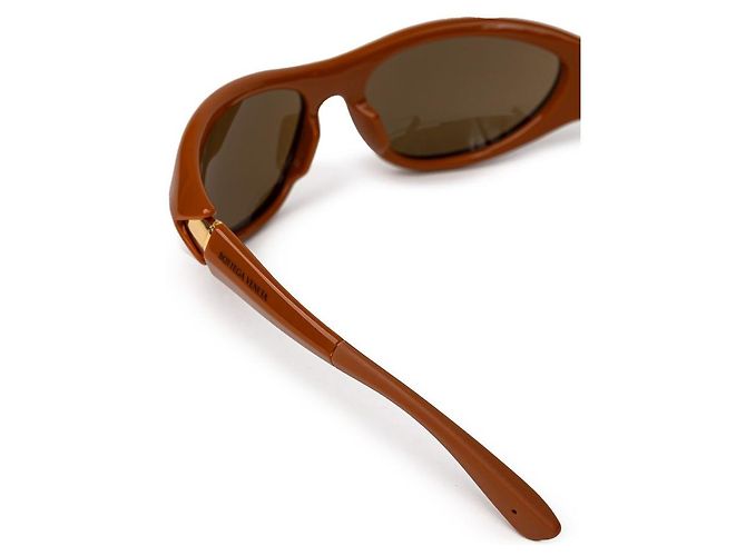 Bottega Veneta Gafas de sol de acetato marrón - vista 5