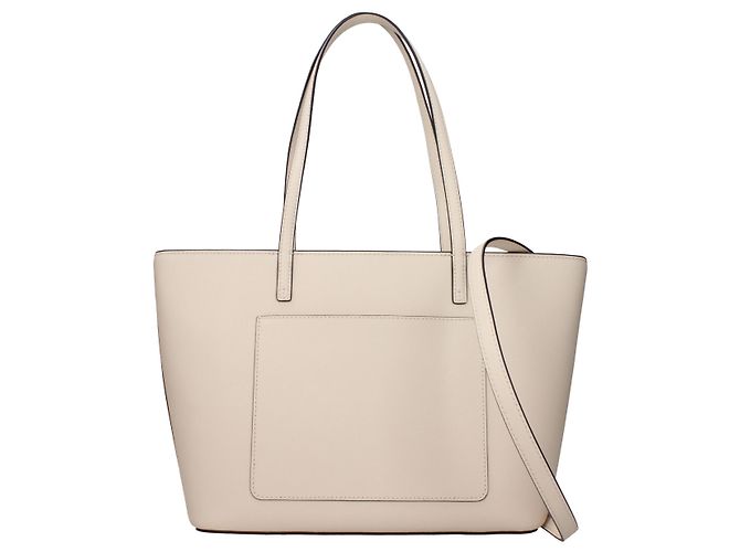 Tory Burch Borsa a tracolla in pelle beige - vista 3