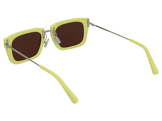 Jacquemus Occhiali da sole in acetato giallo - vista 2