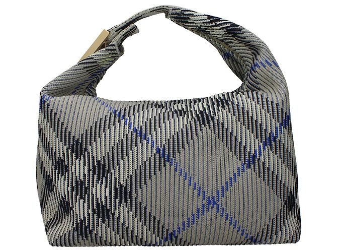 Burberry Borsa in poliammide verde - vista 3