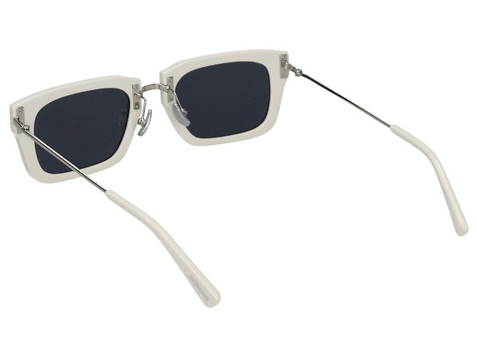 Jacquemus Occhiali da sole in acetato bianco - vista 2