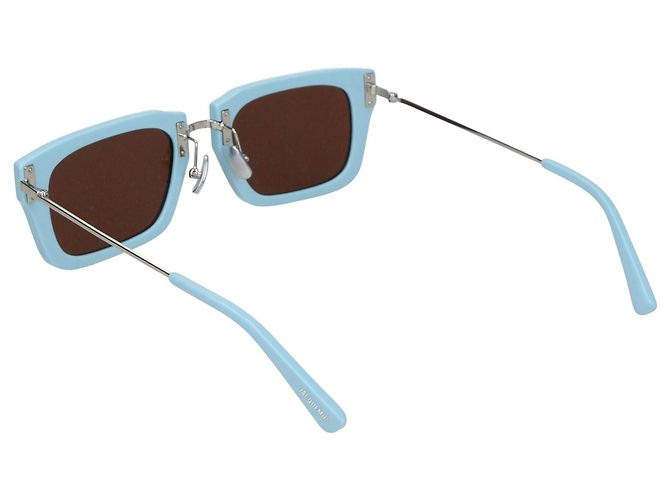 Jacquemus Occhiali da sole in acetato azzurro - vista 2