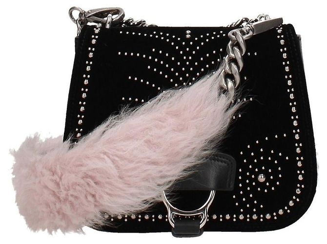 Miu Miu Borsa a tracolla in pelliccia rosa - vista 2