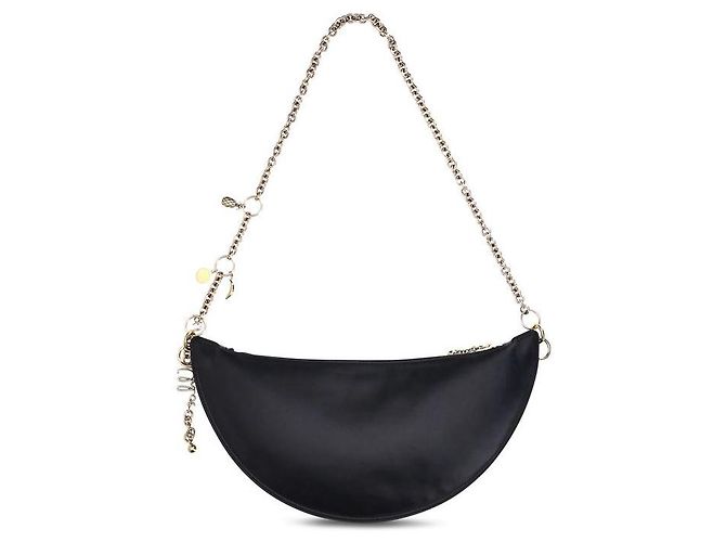 Chloé Borsa a tracolla Bos Taurus in pelle di vitello nera - vista 2