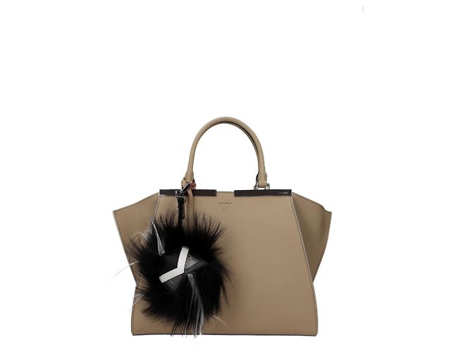 Fendi Black Leather Keychain - view 2