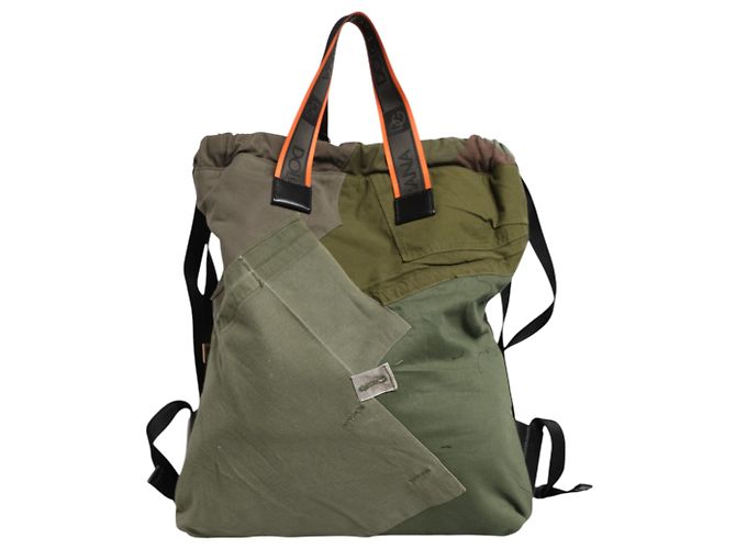 Dolce & Gabbana Sac à dos rucksack patchwork vert militaire - vue 4