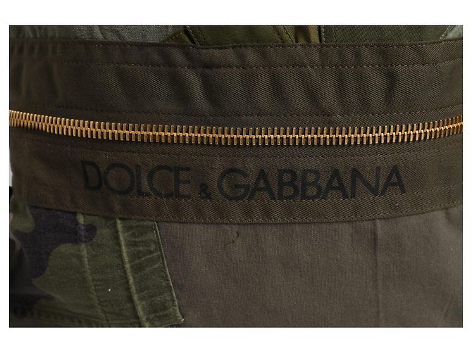 Dolce & Gabbana Sac à dos rucksack patchwork vert militaire - vue 5