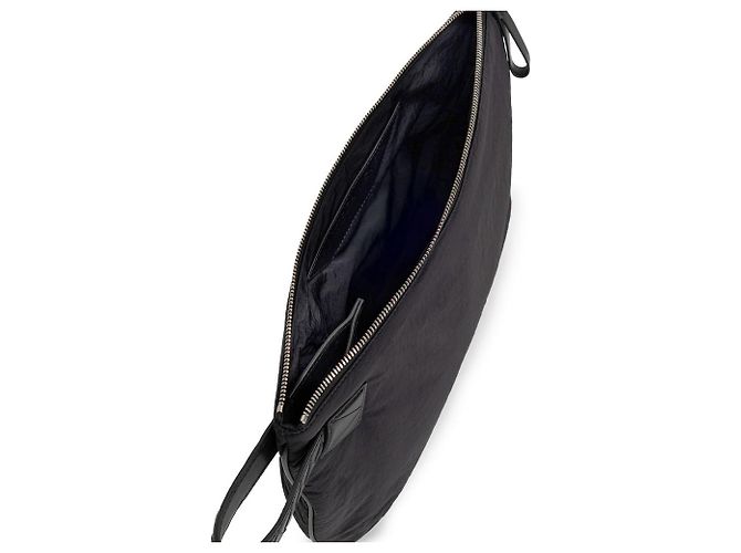 Bottega Veneta Clutch in nylon nero - vista 5