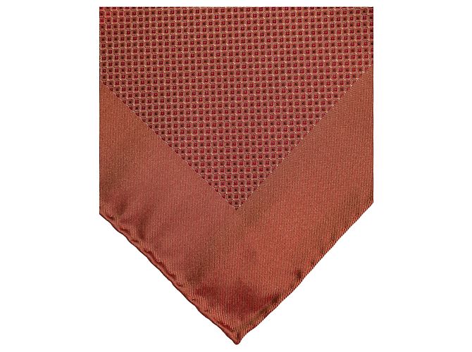 Dolce & Gabbana Foulard quadrato in seta arancione da uomo - vista 2
