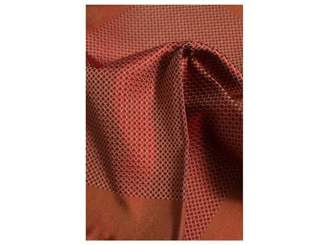 Dolce & Gabbana Foulard quadrato in seta arancione da uomo - vista 3