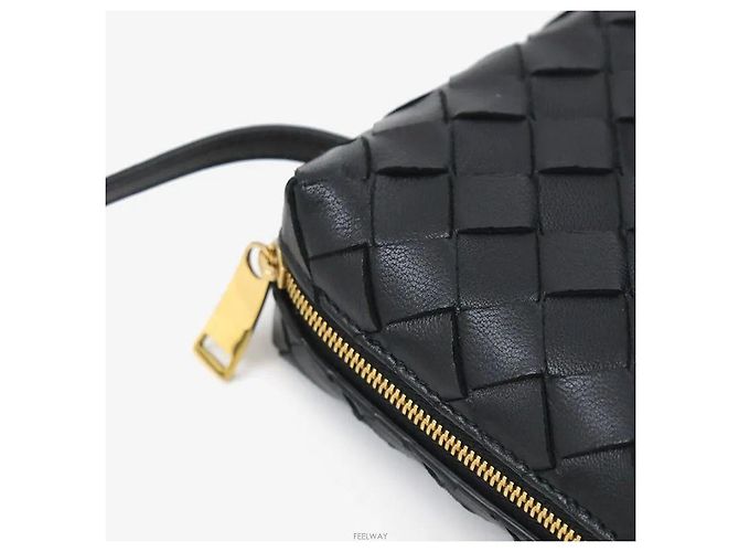 Bottega Veneta Borsa a tracolla Intrecciato Nera - vista 6