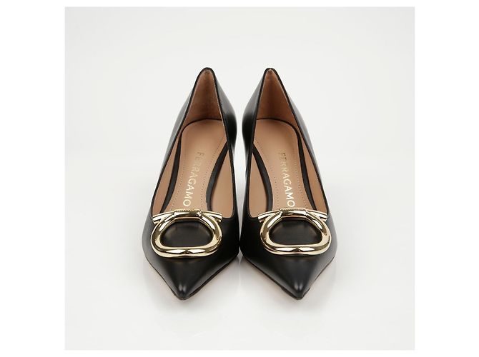 Salvatore Ferragamo Décolleté Maxi Gancini - vista 4