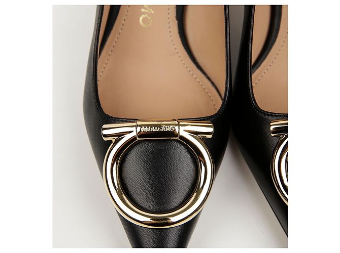 Salvatore Ferragamo Décolleté Maxi Gancini - vista 5