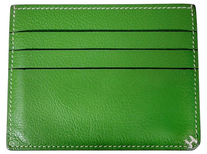 Hermès Celiere Logo Twill Kartenetui Vert Yucca Green - Ansicht 5