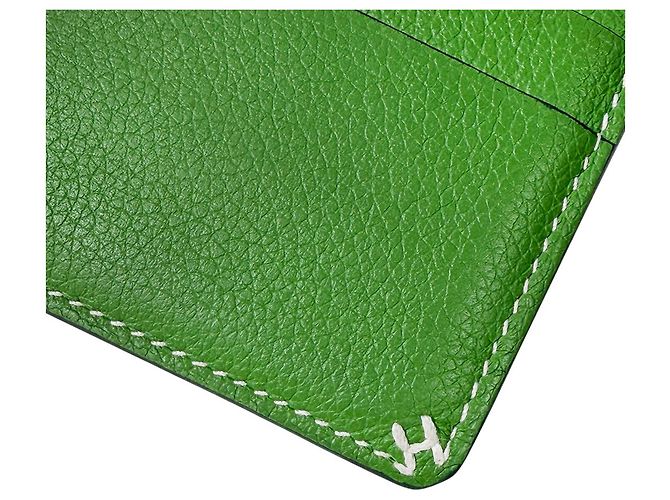 Hermès Celiere Logo Twill Kartenetui Vert Yucca Green - Ansicht 7