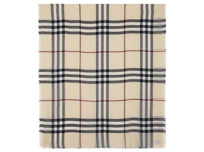 Burberry Sciarpa in lana a quadri giganti - vista 2