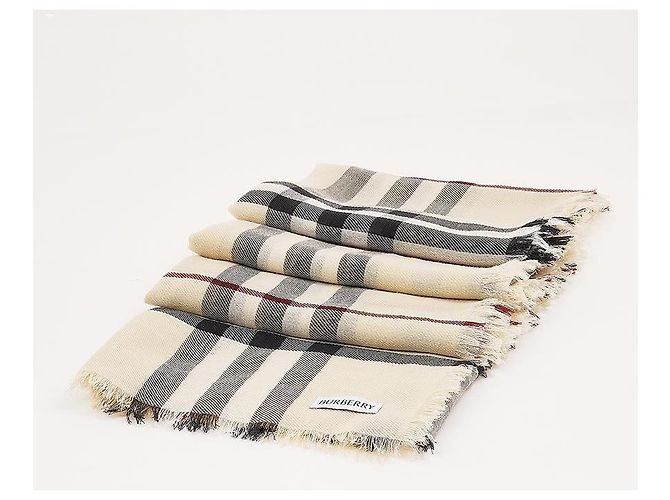 Burberry Sciarpa in lana a quadri giganti - vista 3