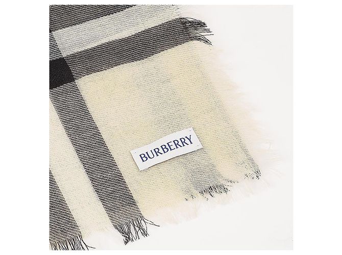 Burberry Sciarpa in lana a quadri giganti - vista 4