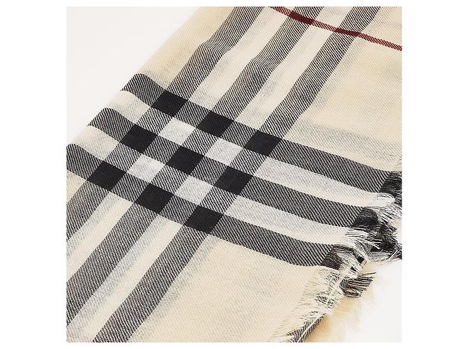 Burberry Sciarpa in lana a quadri giganti - vista 5
