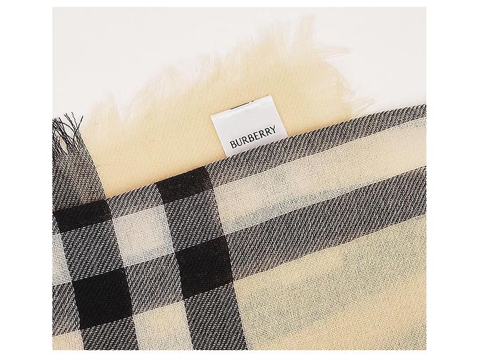 Burberry Sciarpa in lana a quadri giganti - vista 6