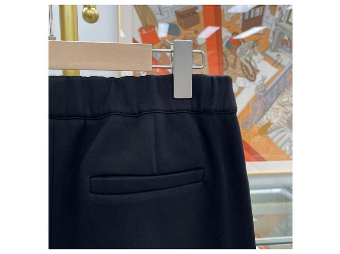Louis Vuitton Embroidered Wool Blend Pants Black - view 6