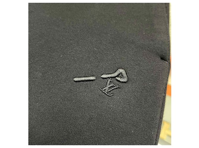 Louis Vuitton Embroidered Wool Blend Pants Black - view 9