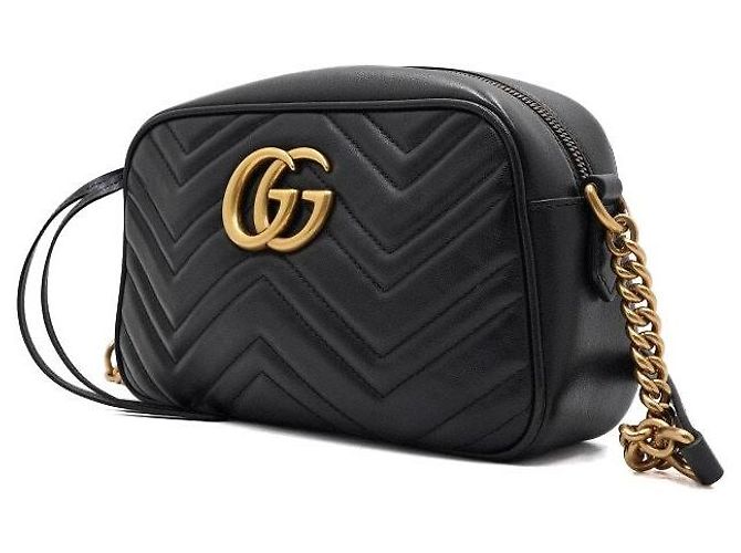 Gucci Pequena mala de ombro e crossbody matelassé com corrente - vista 2