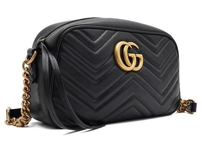 Gucci Pequena mala de ombro e crossbody matelassé com corrente - vista 3