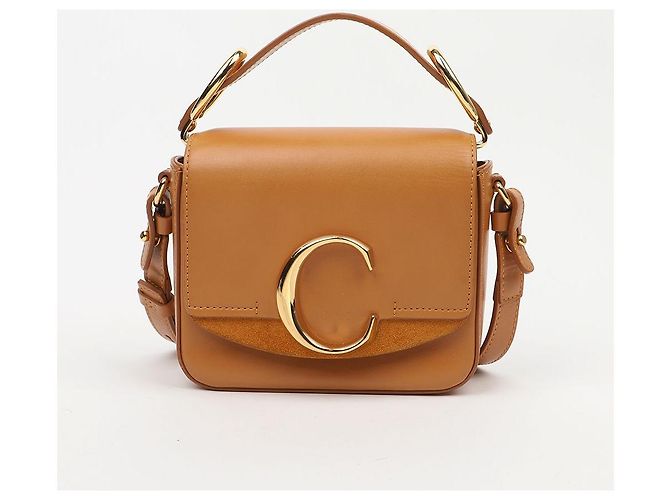 Chloé Mini Tote Camel Shoulder Bag - vista 2