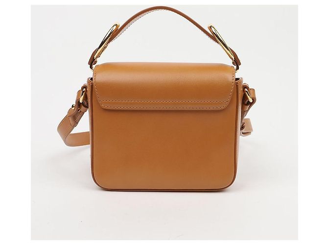 Chloé Mini Tote Camel Shoulder Bag - vista 4