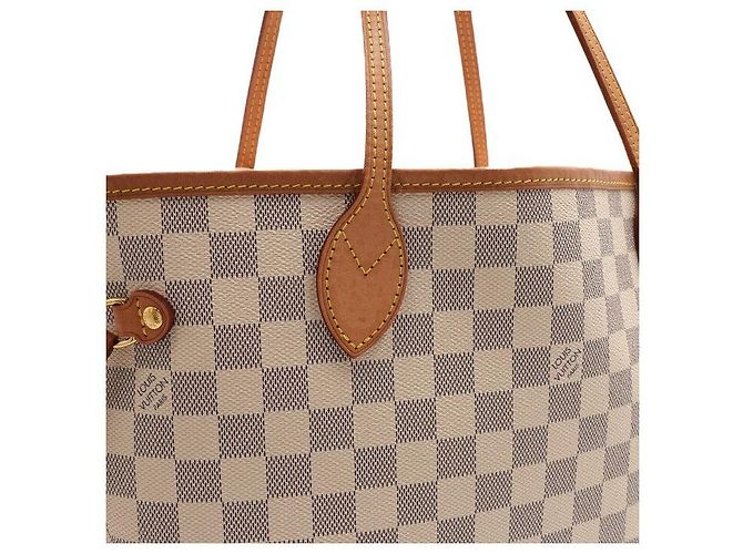 Louis Vuitton Borsa a Tracolla Neverfull MM Damier Azur - vista 10
