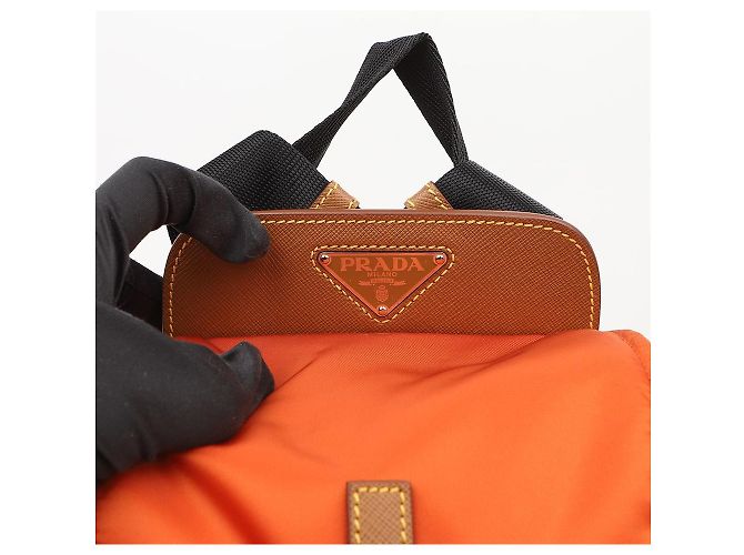 Prada Zaino con logo triangolare - vista 3