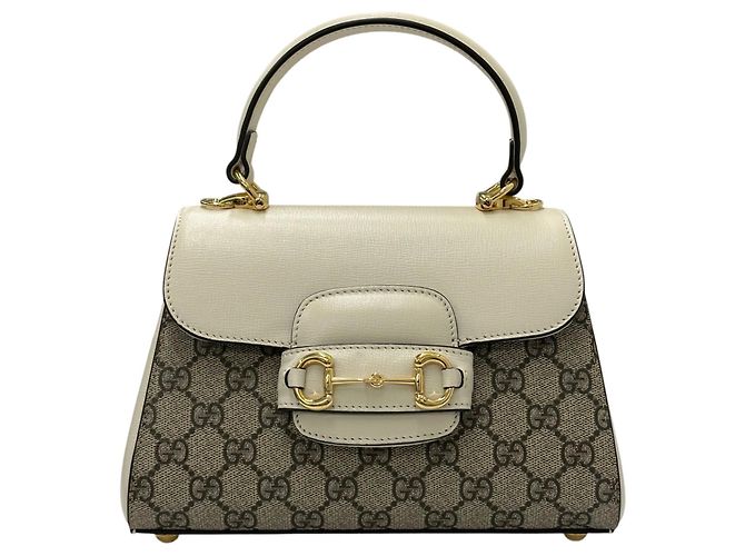 Gucci Horsebit Beige/Ebony GG Supreme - vista 2