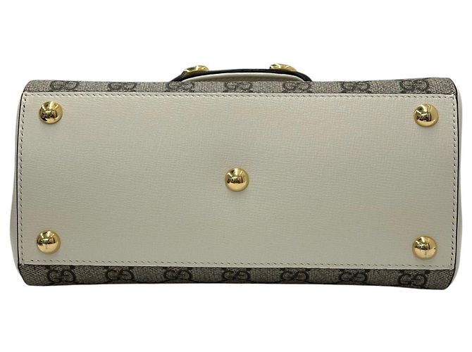 Gucci Horsebit Beige/Ebony GG Supreme - vista 9