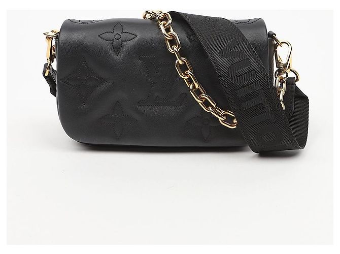 Louis Vuitton Portafoglio Bubblegram con tracolla Black - vista 2