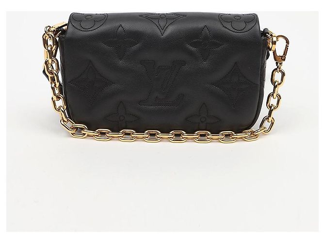 Louis Vuitton Portafoglio Bubblegram con tracolla Black - vista 3