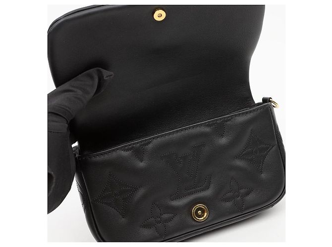 Louis Vuitton Portafoglio Bubblegram con tracolla Black - vista 6