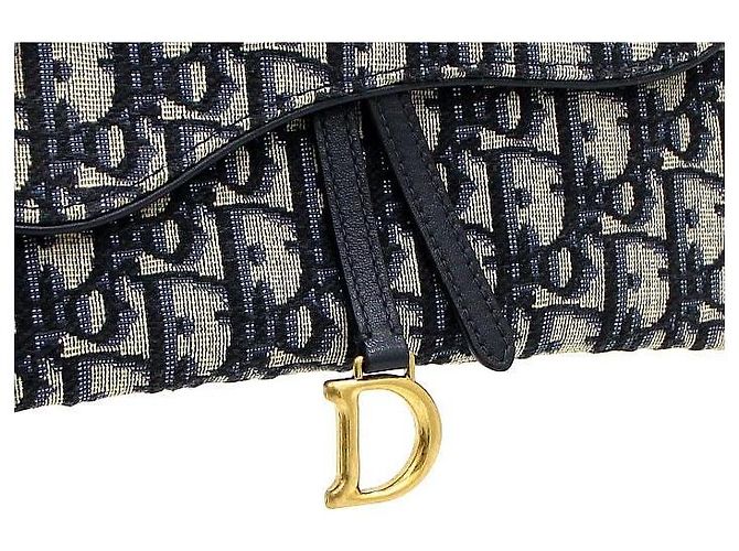 Dior Borsa a tracolla e crossbody Oblique Saddle Long Chain Wallet - vista 11