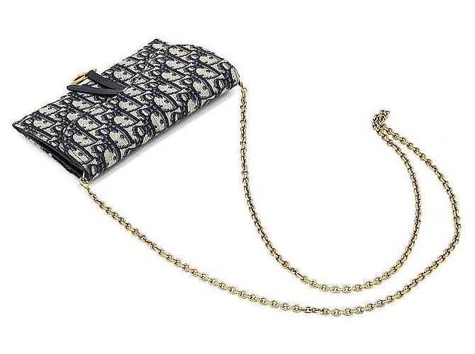 Dior Borsa a tracolla e crossbody Oblique Saddle Long Chain Wallet - vista 13
