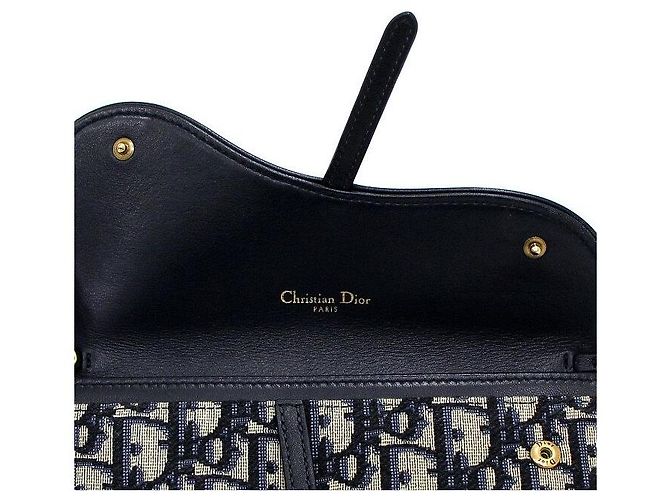 Dior Borsa a tracolla e crossbody Oblique Saddle Long Chain Wallet - vista 6