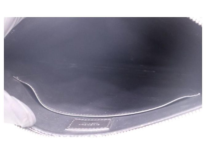 Givenchy Clutch Pochette con Logo Ricamato Nero - vista 12