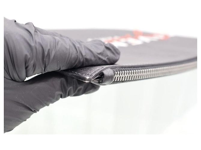 Givenchy Clutch Pochette con Logo Ricamato Nero - vista 9