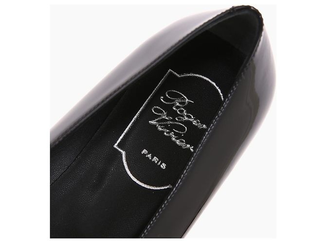 Roger Vivier Décolleté Bell Bivière Black Low Heel Pumps - vista 10
