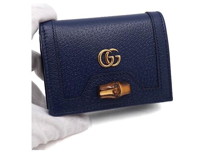 Bamboo Gucci Bambus-Leder-Geldbörse GG Logo - Ansicht 10