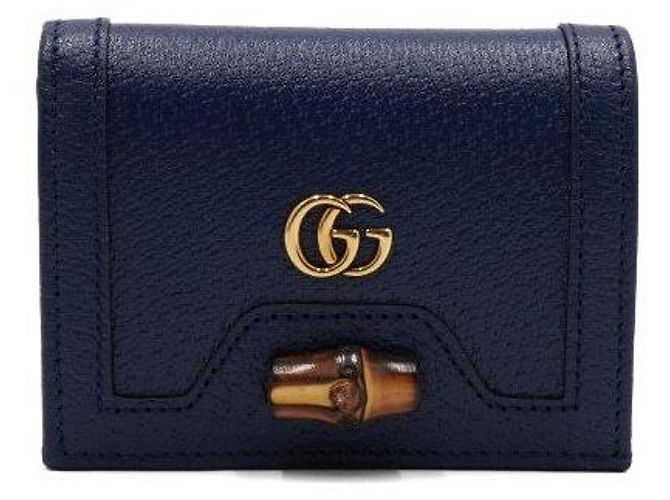 Bamboo Gucci Bambus-Leder-Geldbörse GG Logo - Ansicht 2