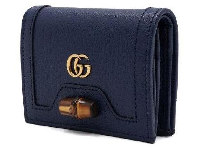Bamboo Gucci Bambus-Leder-Geldbörse GG Logo - Ansicht 3